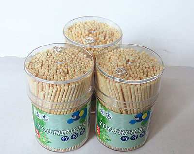 【牙簽廠供應 灌裝竹牙簽 竹質單尖牙簽 牙簽貼牌 廠家直銷】價格,廠家,圖片,口腔清潔附屬品,臺州市黃巖任江塑料制品廠-