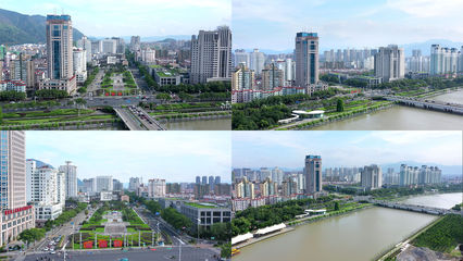 【4K】臺州市黃巖中心城區(qū)航拍